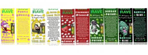 5 Count Sample Pack Of THC Vape Cartridges For Sale