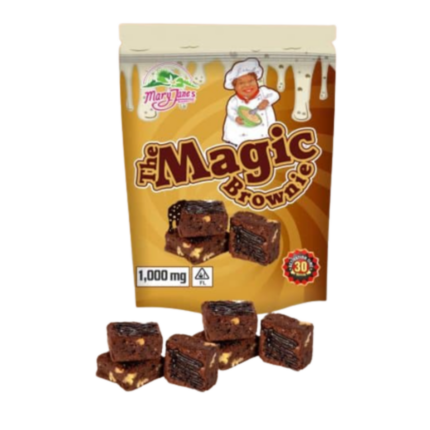1,000 MG Cannabis Infused Chocolate Fudge Brownie By Mary Jane's Bakery Co.
