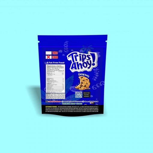 Trips Ahoy Chocolate Chip Cookies : 1,000 MG Delta 8 THC