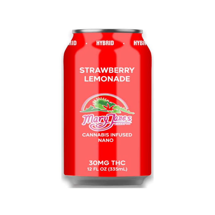 Mary Jane's Bakery Co. Strawberry Lemonade Cannabis Infused Drink