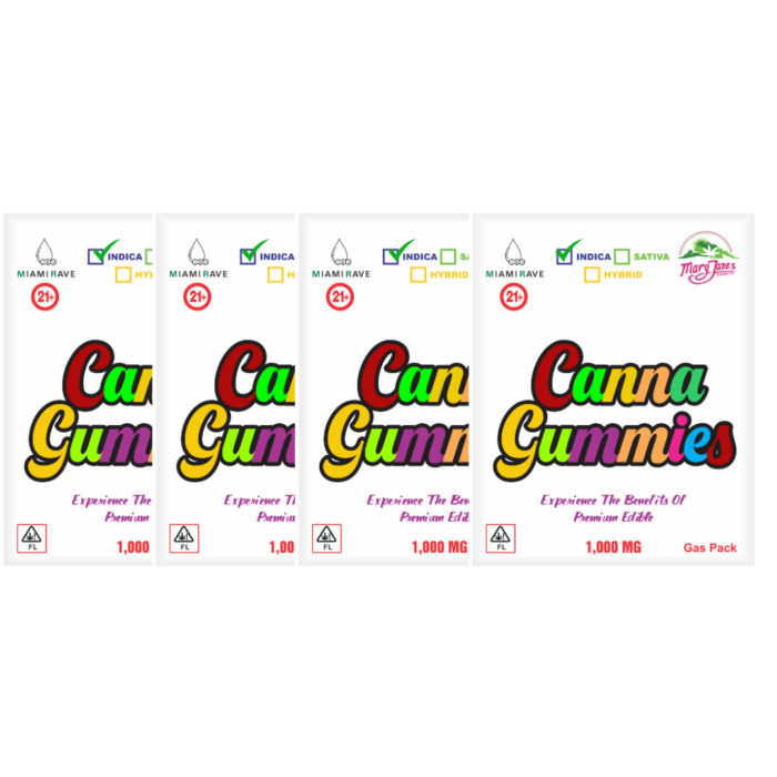 4 pack canna gummies