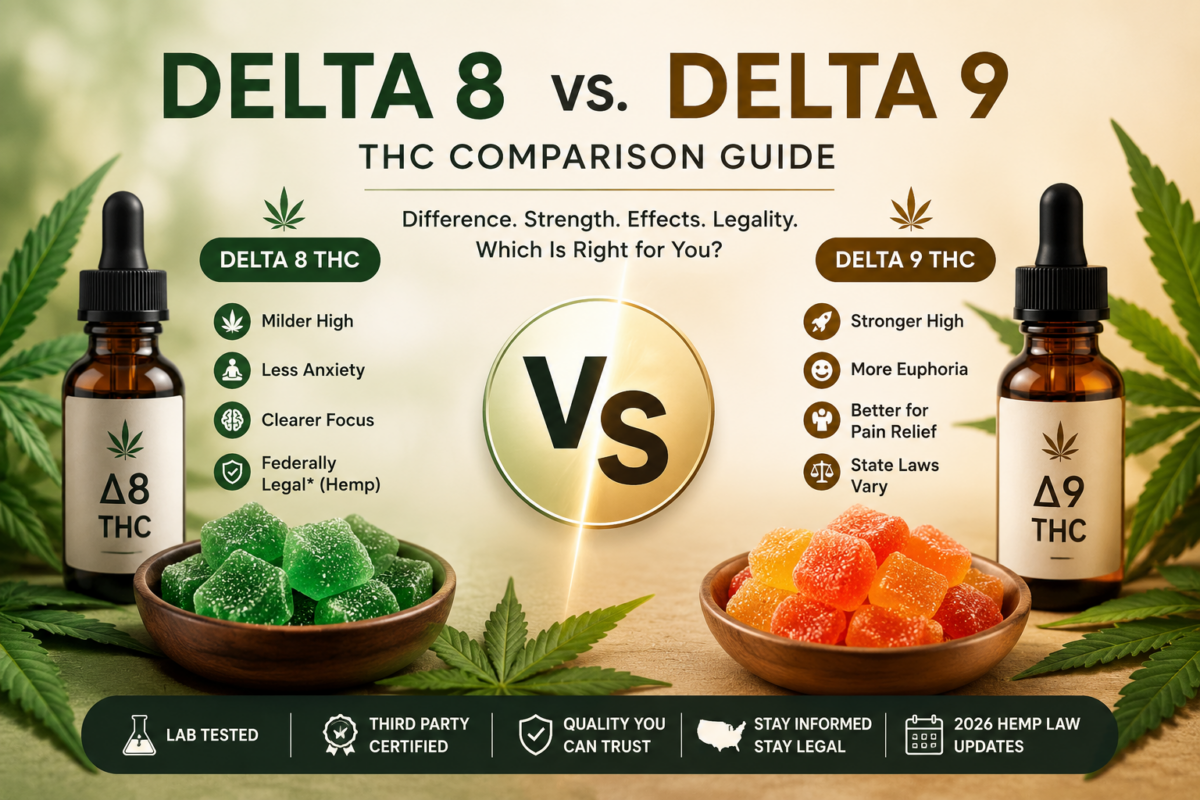 Delta 8 vs Delta 9 THC