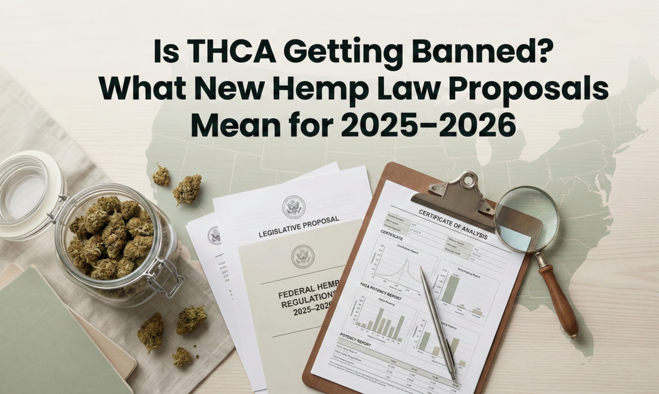 Is THCA getting banned blog explaining new hemp law proposals and what they mean for THCA legality in 2025 and 2026