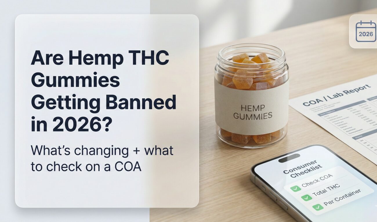 2026 update on hemp-derived THC gummies: what may change, why total THC matters, and what to check on a COA before buying.