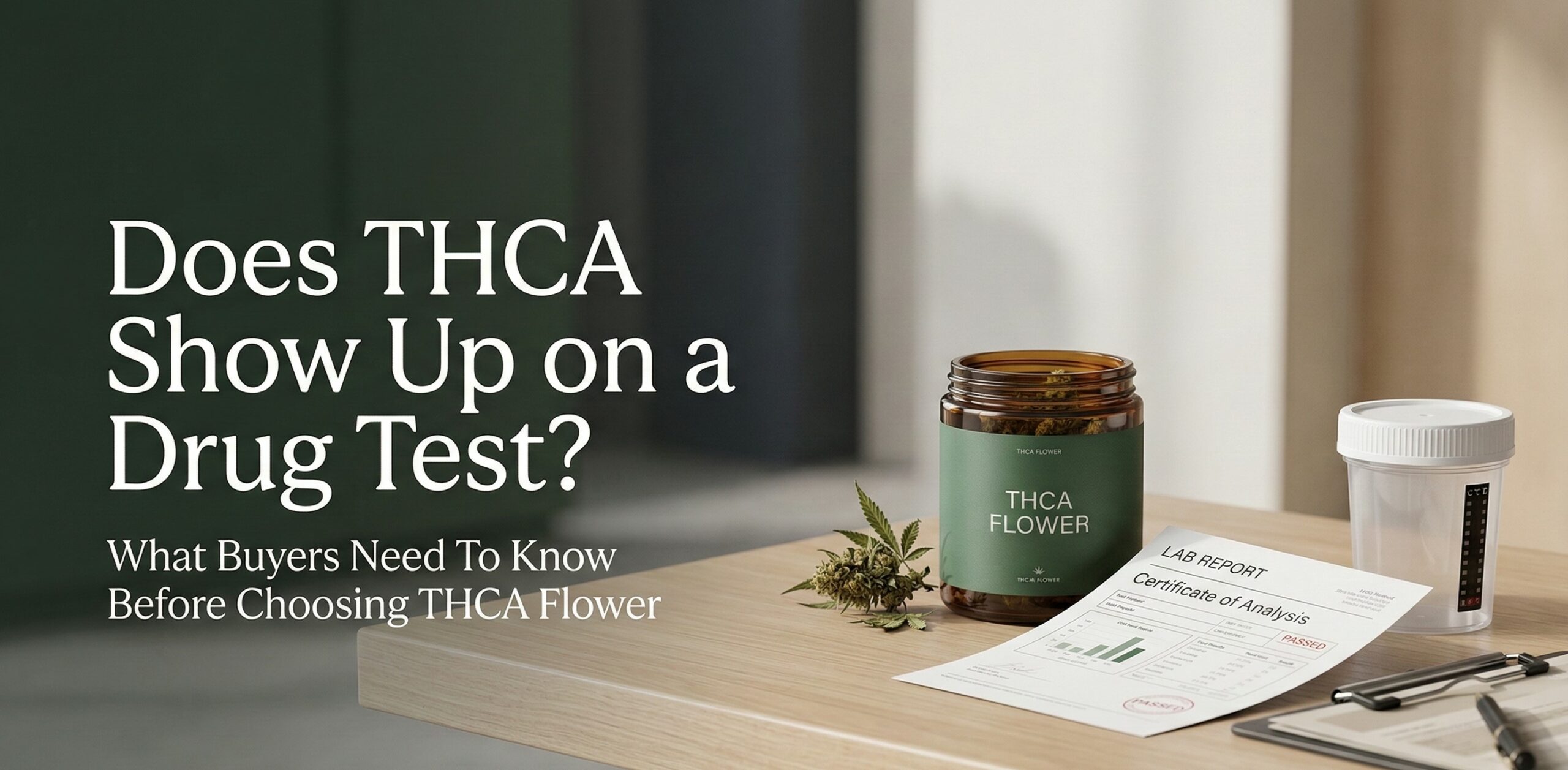 Does THCA show up on a drug test guide explaining THCA flower, THC metabolites, detection risk, and what buyers should know before purchasing