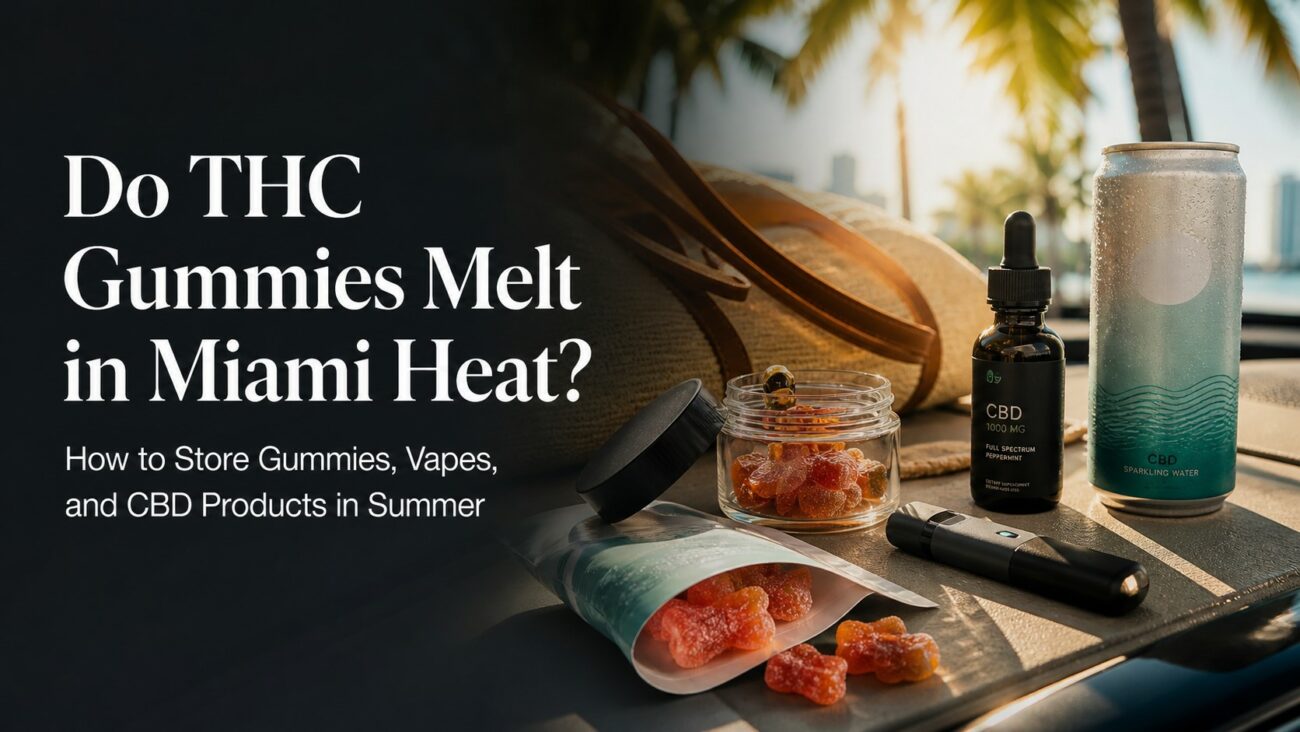 Do THC gummies melt in Miami heat storage guide for gummies, vapes, CBD oils, and summer hemp products