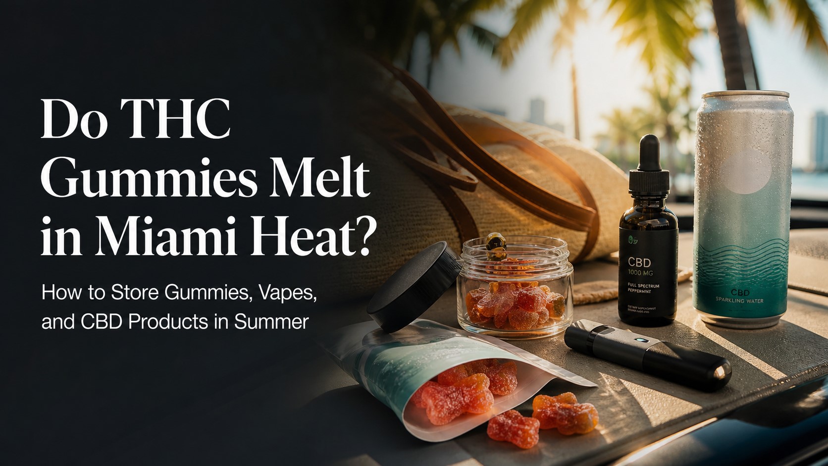 Do THC gummies melt in Miami heat storage guide for gummies, vapes, CBD oils, and summer hemp products