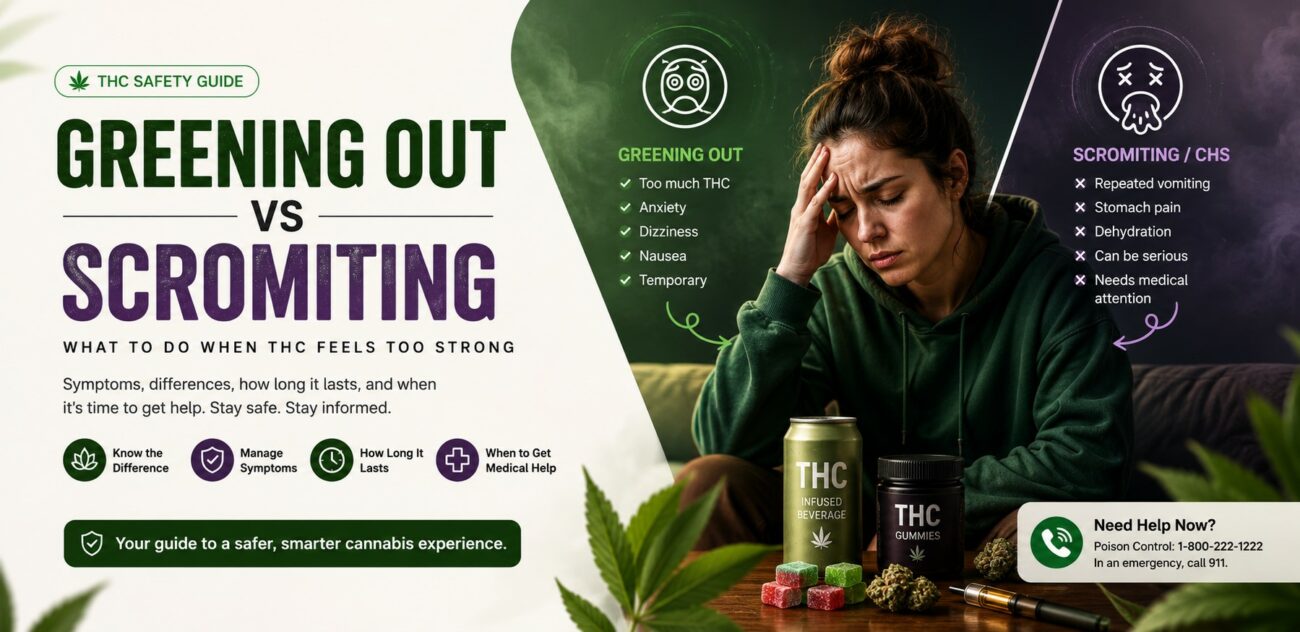 Greening out scromiting
