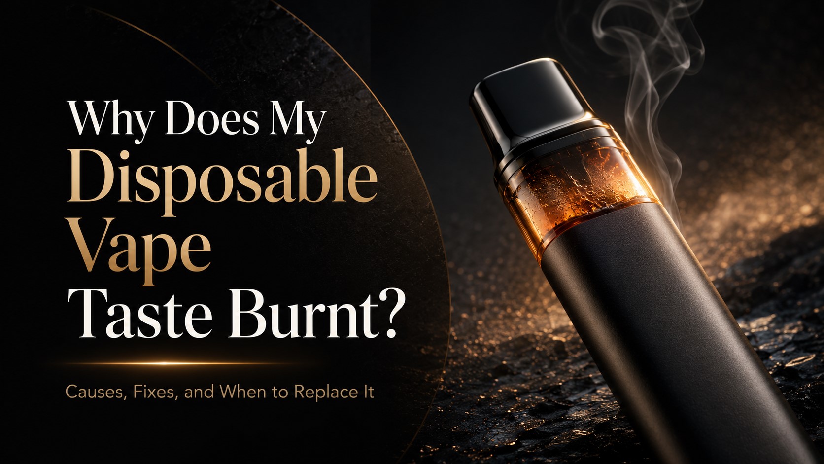 Why does my disposable vape taste burnt
